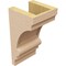 Ekena Millwork 5"W x 5"D x 10"H Wide Diane Rough Cedar Woodgrain TimberThane Corbel, Primed Tan CORUR05X05X10DIARCPR - alternate 6